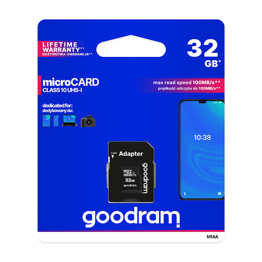 MEMORY CARD 32 GB GoodRam CL. 10