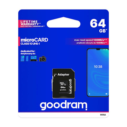 MEMORY CARD 64 GB GoodRam CL. 10
