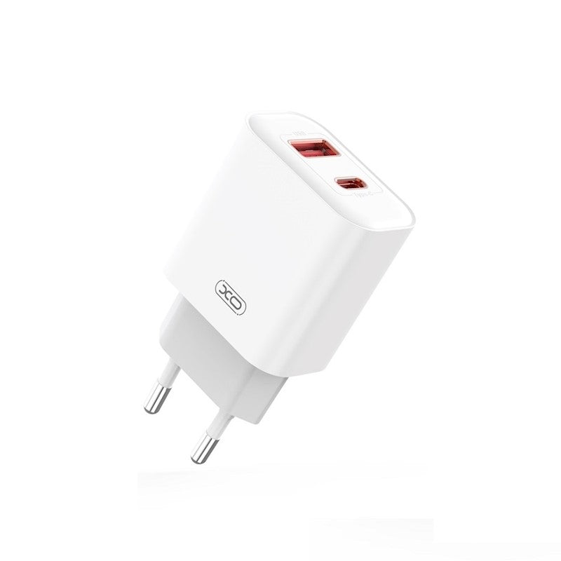 Caricabatterie rete 2 X USB+USB-C 20W QUICK CHARGER (XO-CE12)