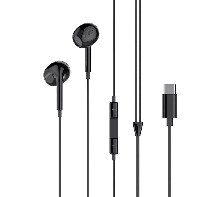 CUFFIA STEREO AURICOLARE CON FILO E MICROFONO USB-C (XO-EP74)