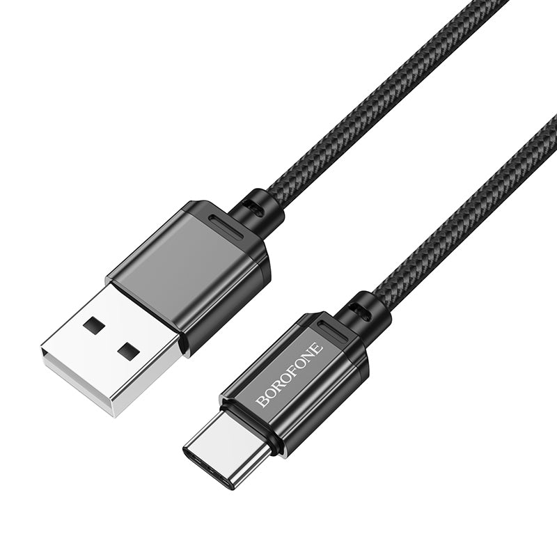 Cavo dati USB/USB-C 1 metro BOROFONE in corda 3A (BX87)