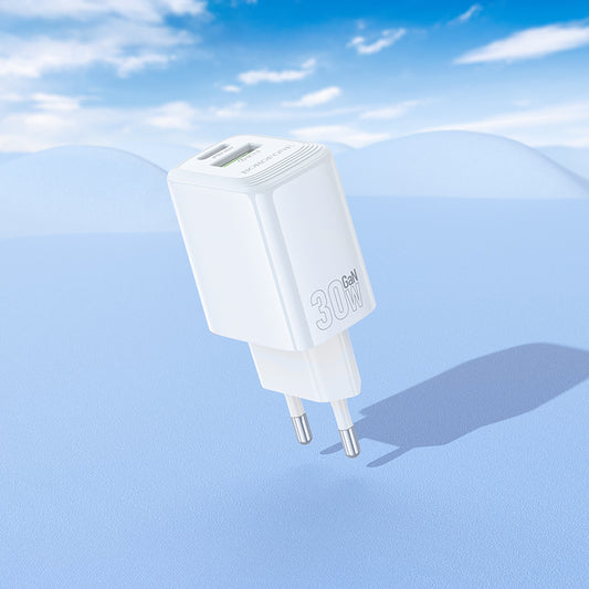 Caricabatterie rete 2 X USB+USB-C 30W QUICK CHARGER BOROFONE (BN29)